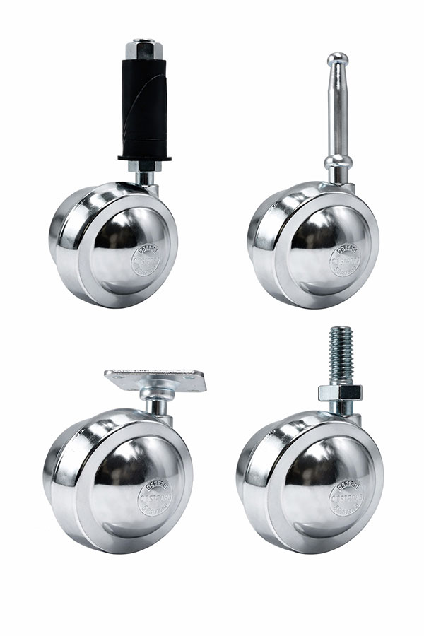 65mm Metal Ball Castor - Select Attachment Fitting